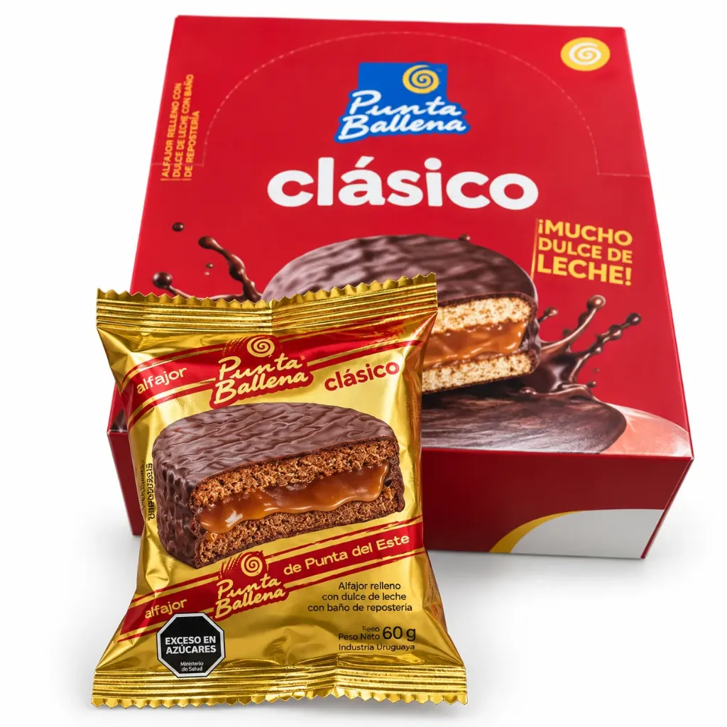 [3054] PUNTA BALLENA CLASICO CHOCO 48g x 12u - Alfajor