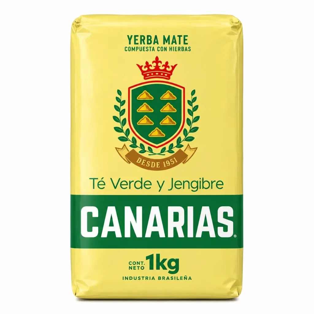 [1046] Canarias Te Verde y Jengibre 1Kg – Yerba Mate