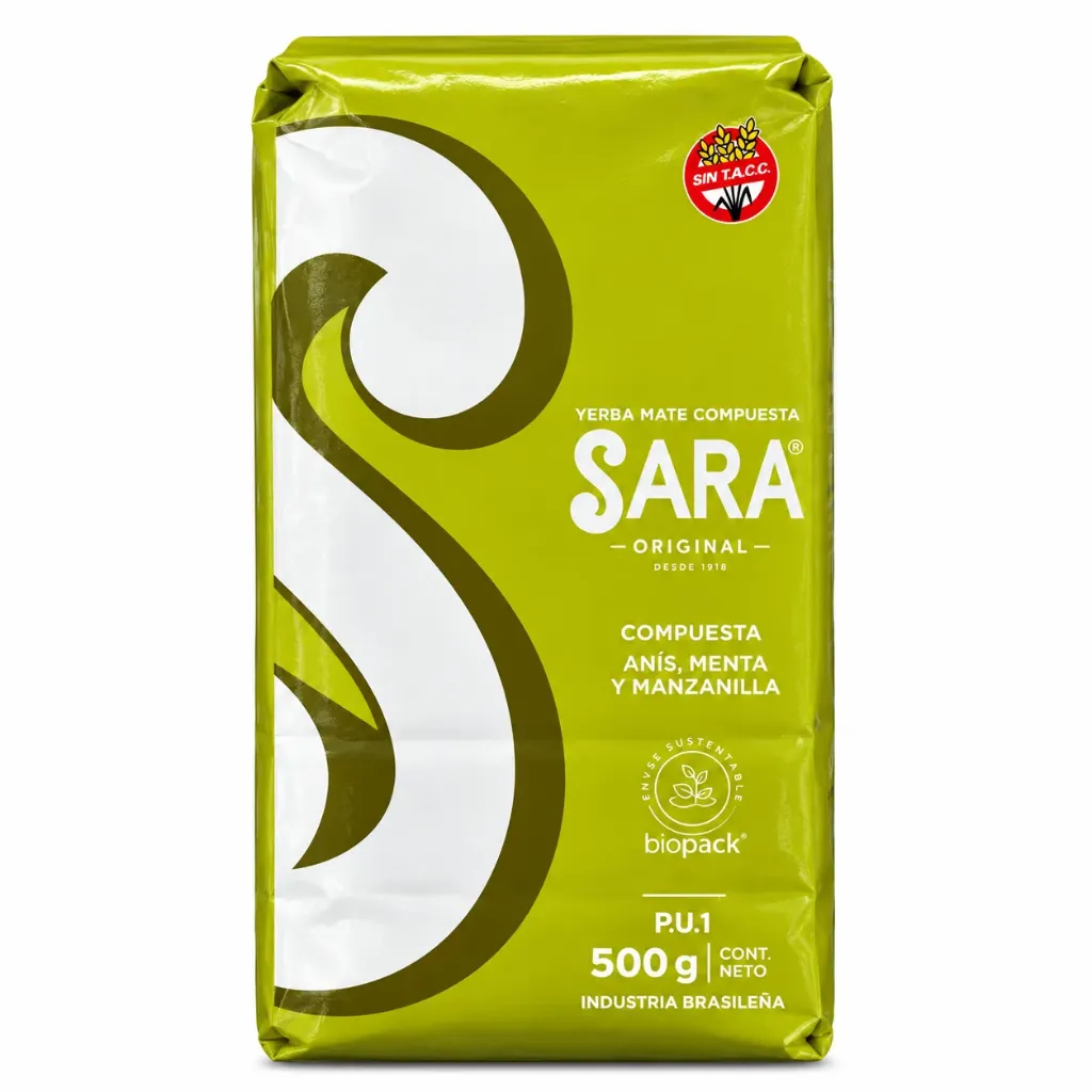 [9126] Sara ANIS, MENTA Y MANZANILLA 500G. – Yerba Mate