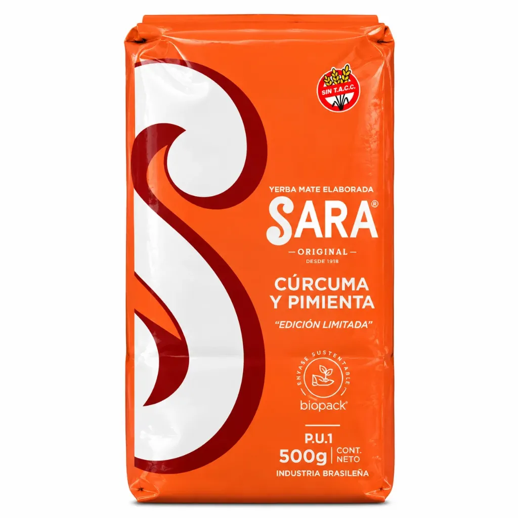 [9128] Sara CURCUMA Y PIMIENTA 500G. – Yerba Mate