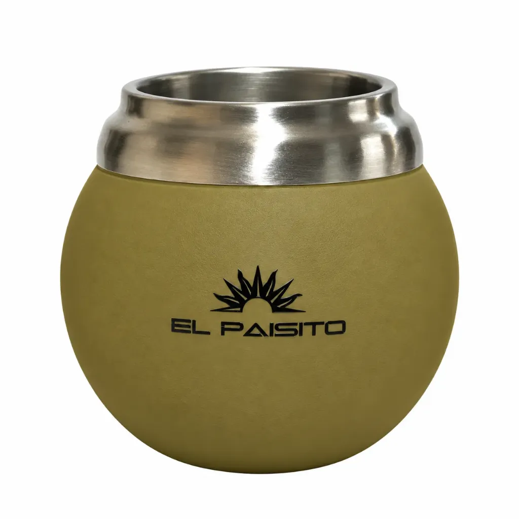 [9019] BOLA EL PAISITO a.inox. y goma CAQUI 150ml – Mate