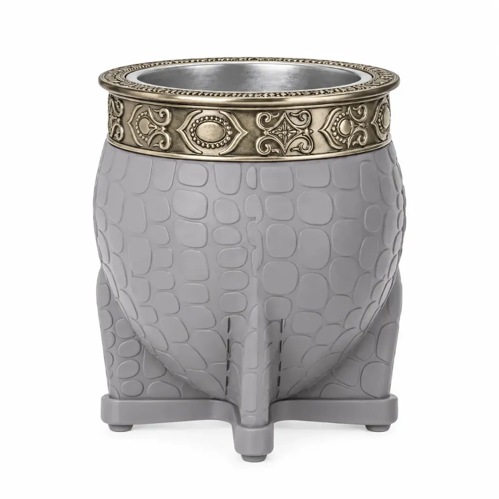 [10818] Imperial camionero GRIS acero inox 200ml El Paisito virola Bronce – Mate