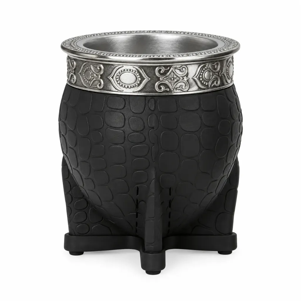 [10817] Imperial camionero NEGRO acero inox 200ml El Paisito virola Plata – Mate