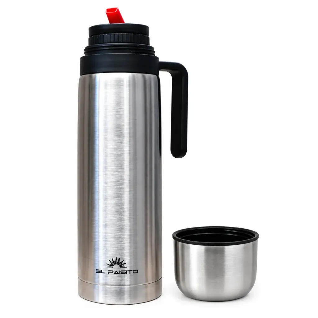 El Paisito PLATA 1L acero inox. – Termo