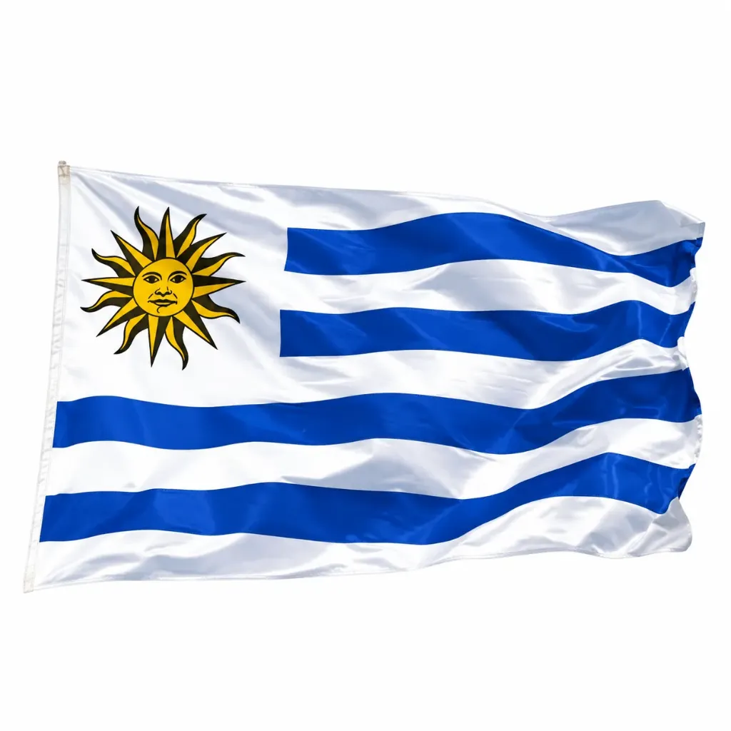 [9012] Bandera Uruguay 60 x 40 de tela