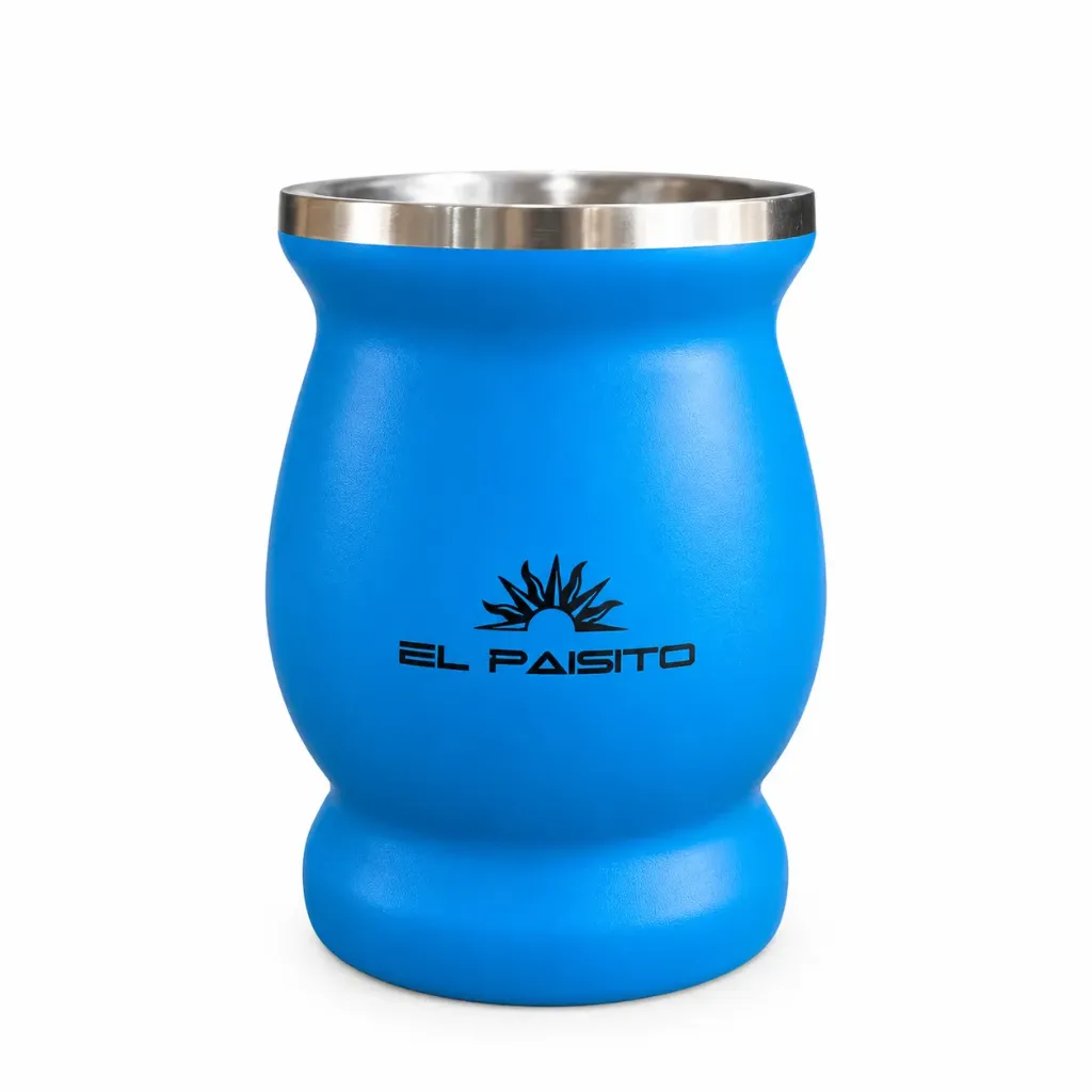 [9086 - FSHT012] Copa Acero Inox AZUL El Paisito – Mate