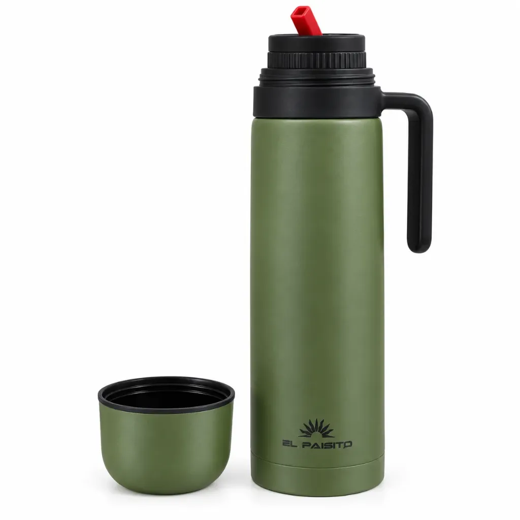 El Paisito VERDE 1L acero inox. – Termo