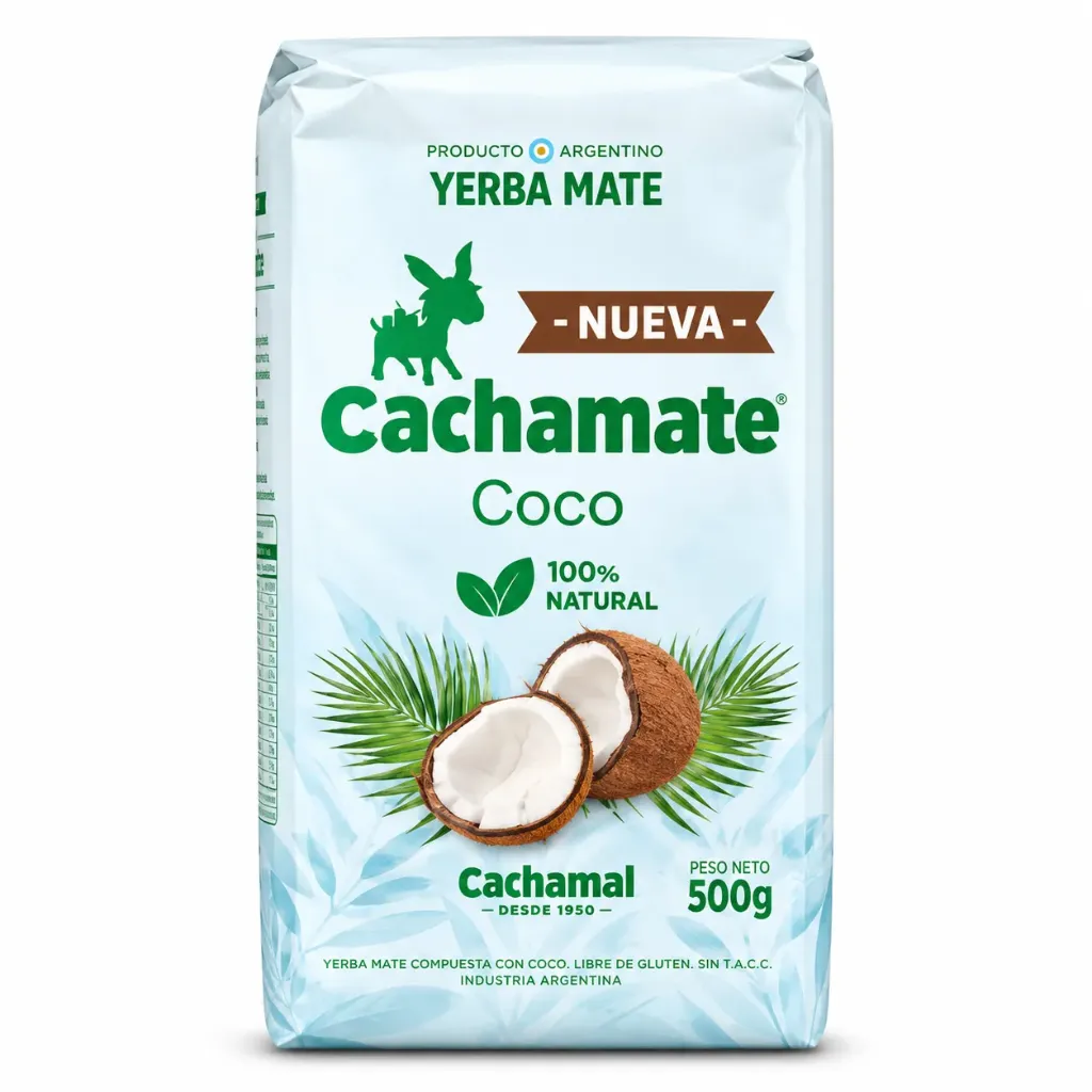[mpk09513] Cachamate COCO 500g CELESTE – Yerba Mate