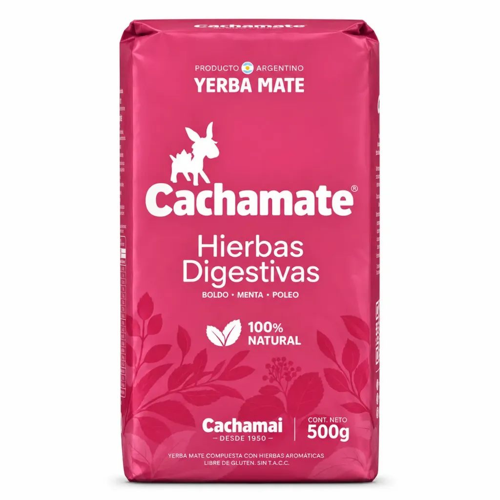 [mpk09515] Cachamate Hierbas Digestivas Boldo 500g ROSA – Yerba Mate