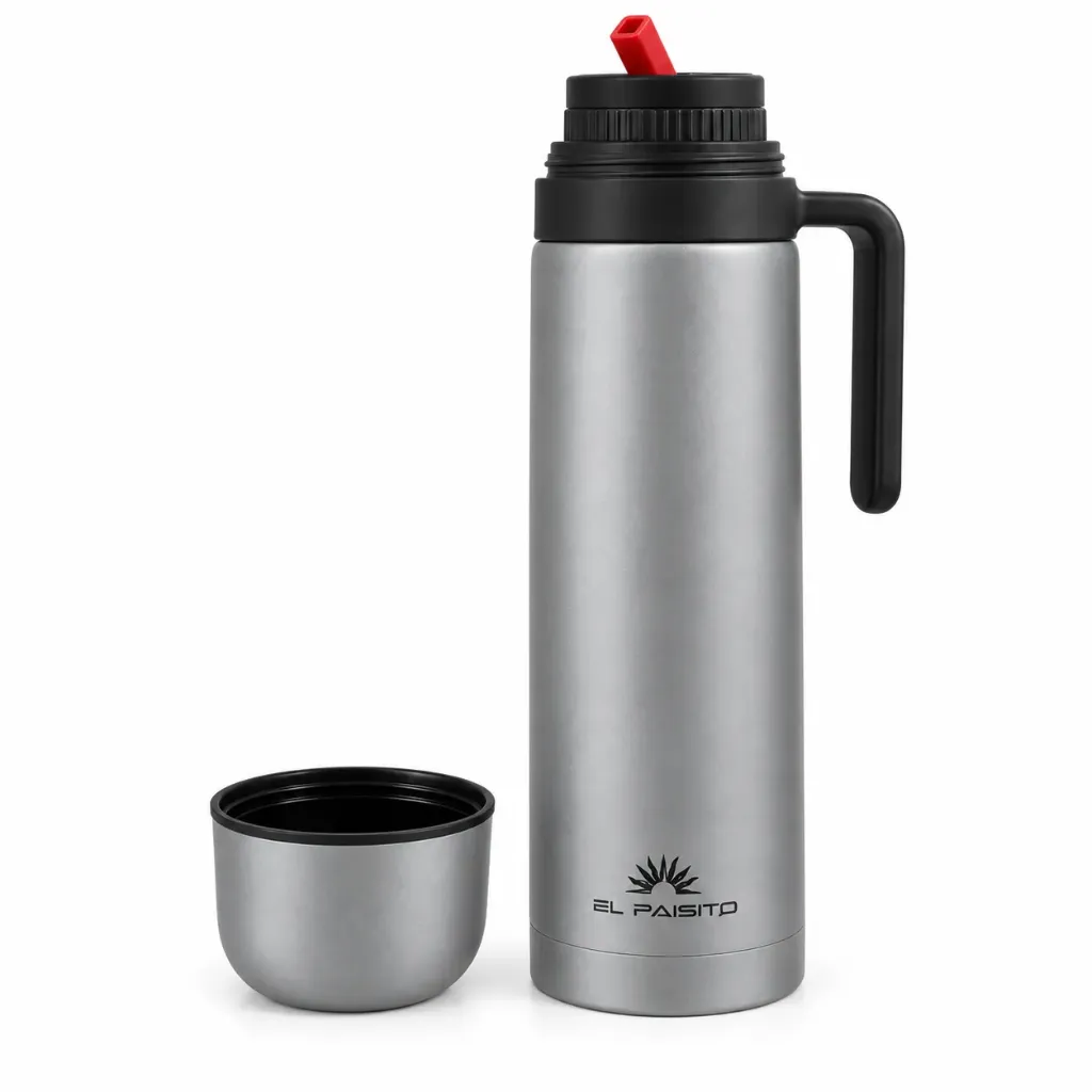 Termo El Paisito GRIS 1L acero inox.